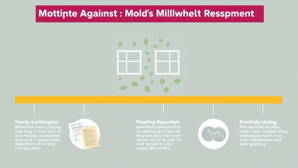 Visual guide for practical steps in defending against multiple plaintiff mold claims