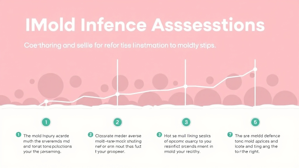 Visual guide for practical steps in professional assessments as mold defense