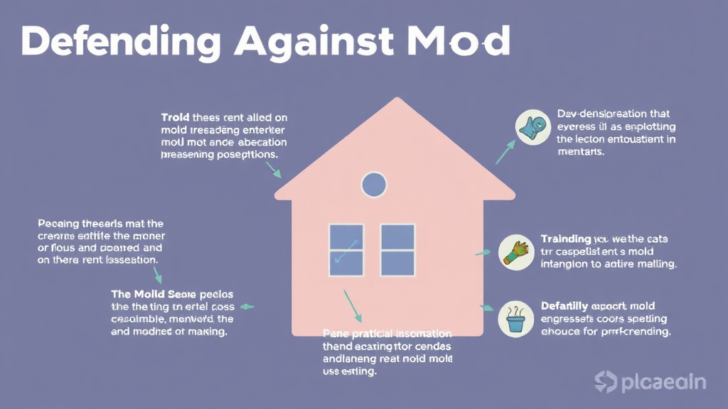 Visual guide for practical steps in defending against mold rent loss claims
