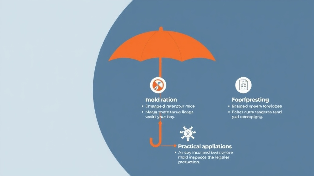 Visual guide for practical steps in umbrella insurance for mold lawsuit protection