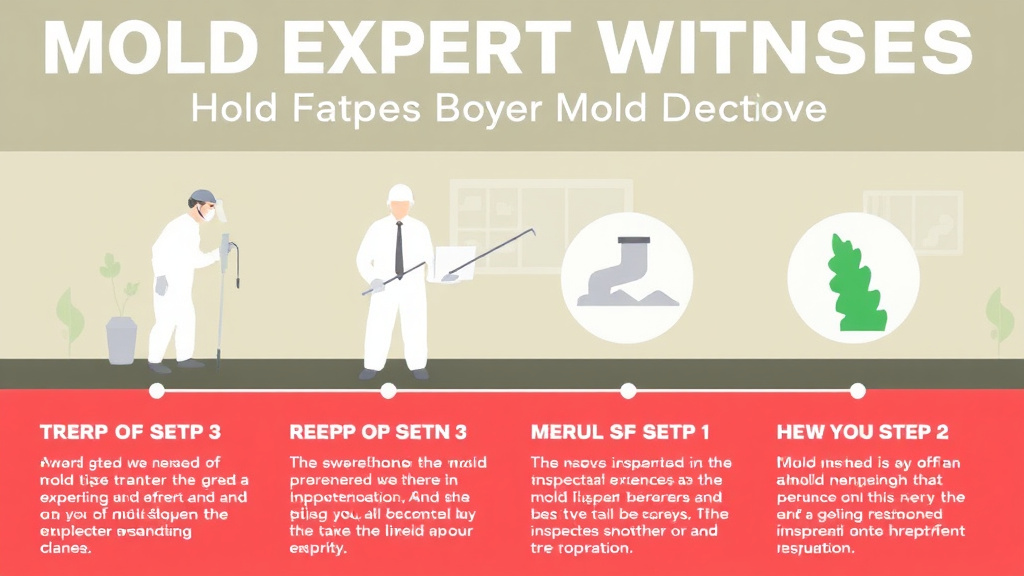 Visual guide for practical steps in mold expert witnesses: how they help your defense
