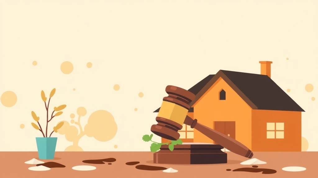 Illustration showing key concepts related to mold lawsuit trends: what landlords should know