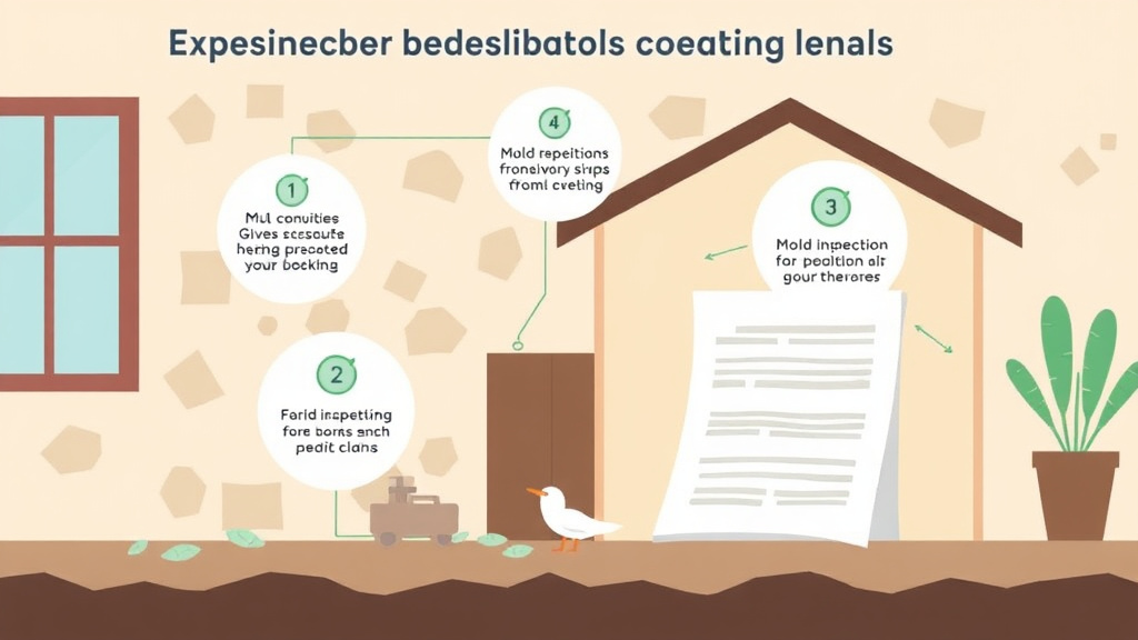Visual guide for practical steps in preexisting health conditions in mold claims