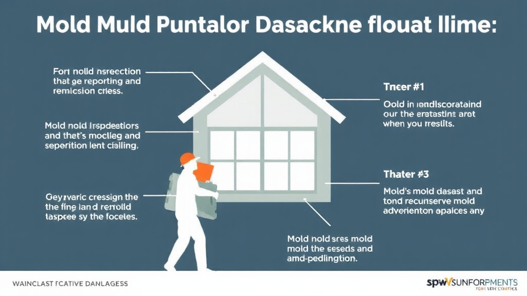 Visual guide for practical steps in mold punitive damages risk for landlords
