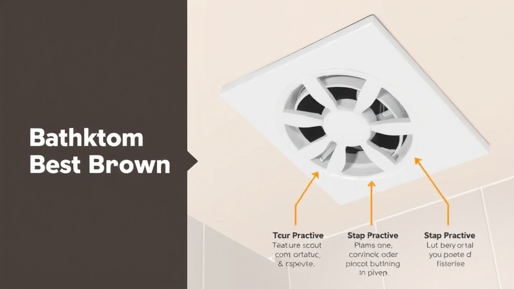 Visual guide for practical steps in bathroom exhaust fan best practices for mold prevention