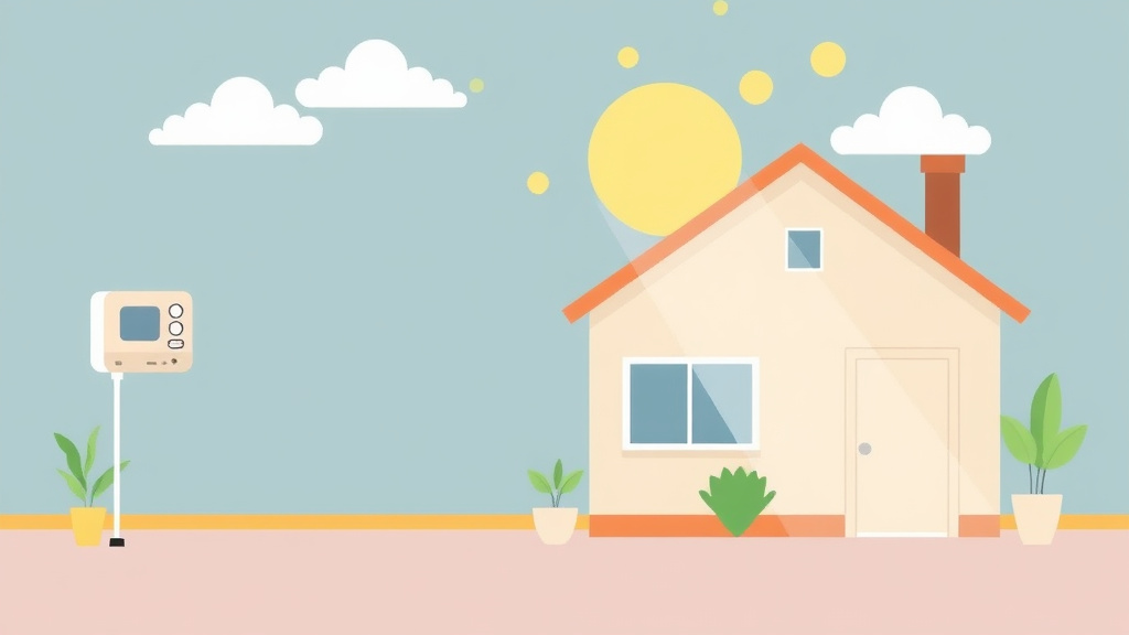 Illustration showing key concepts related to humidity monitoring systems for rental properties