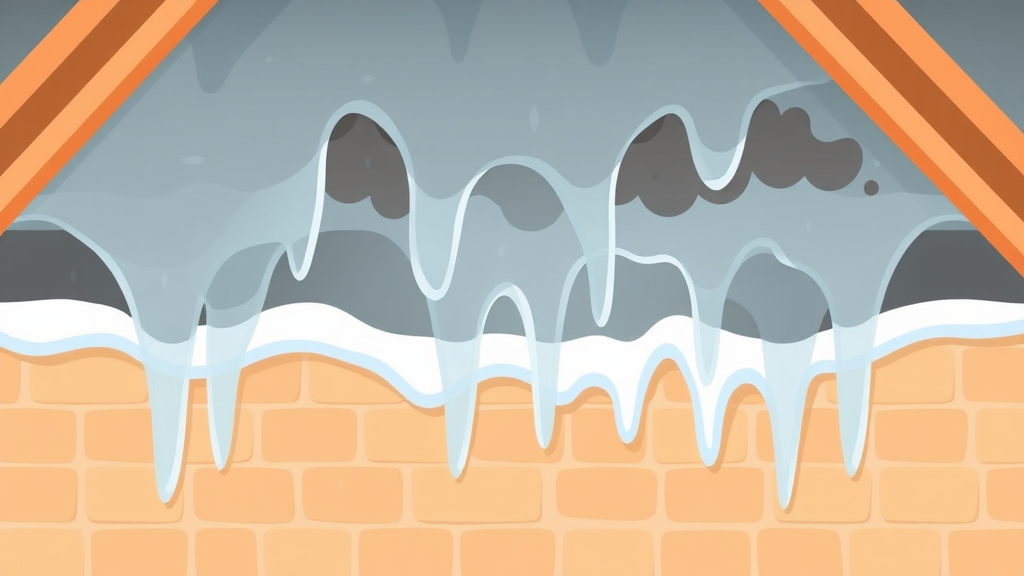 Illustration showing key concepts related to ice dam prevention to avoid attic mold
