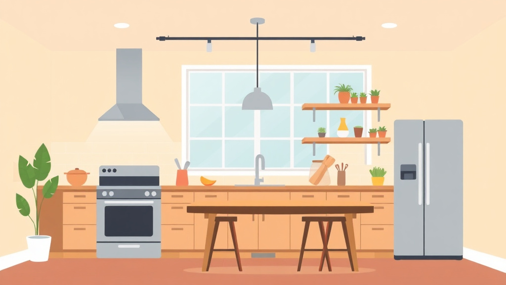 Illustration showing key concepts related to kitchen ventilation strategies to prevent mold