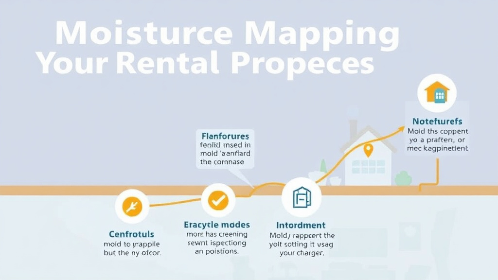 Visual guide for practical steps in moisture mapping your rental properties