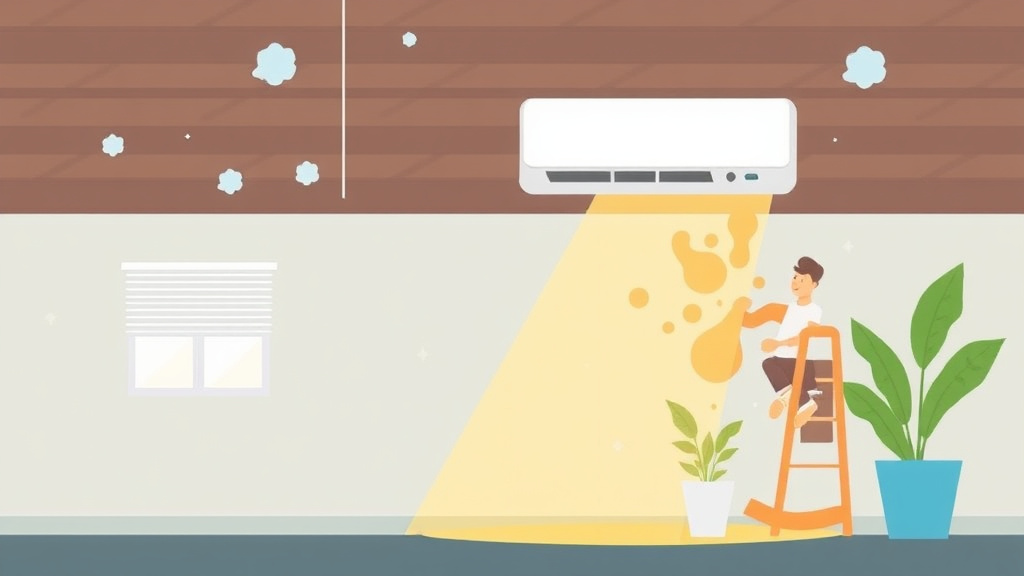 Illustration showing key concepts related to ac condensation and mold prevention