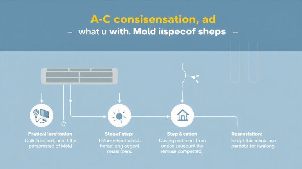 Visual guide for practical steps in ac condensation and mold prevention