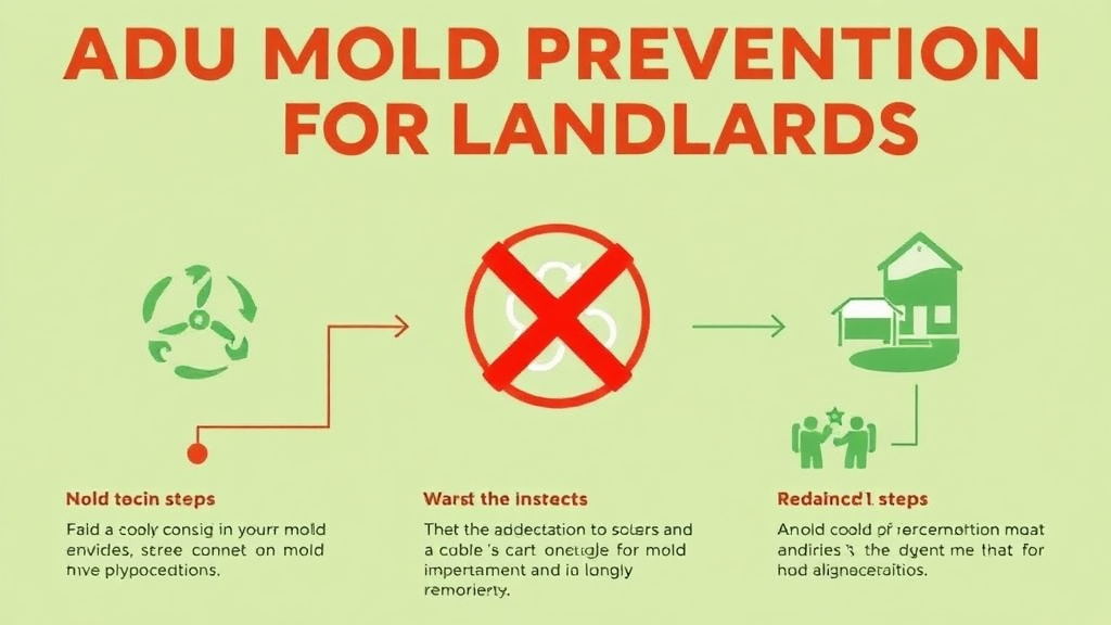 Visual guide for practical steps in adu mold prevention for landlords