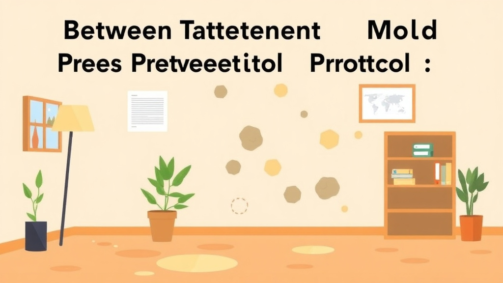 Illustration showing key concepts related to between-tenant mold prevention protocol