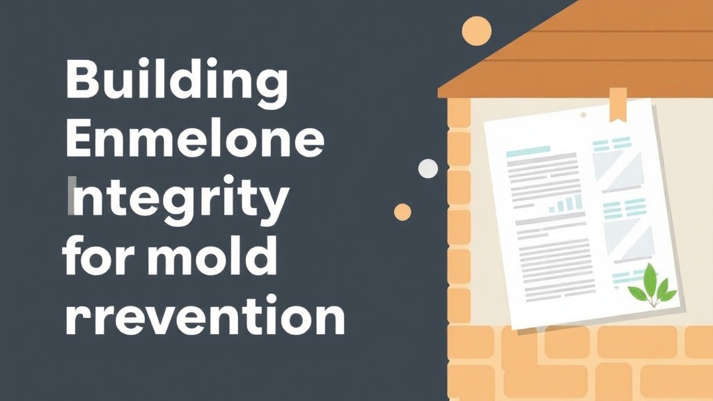 Illustration showing key concepts related to building envelope integrity for mold prevention