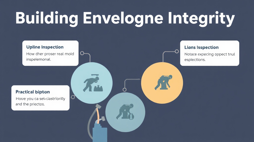 Visual guide for practical steps in building envelope integrity for mold prevention
