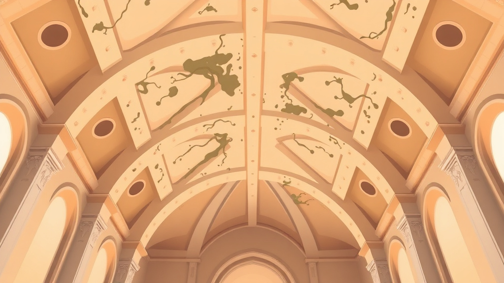 Illustration showing key concepts related to cathedral ceiling mold prevention