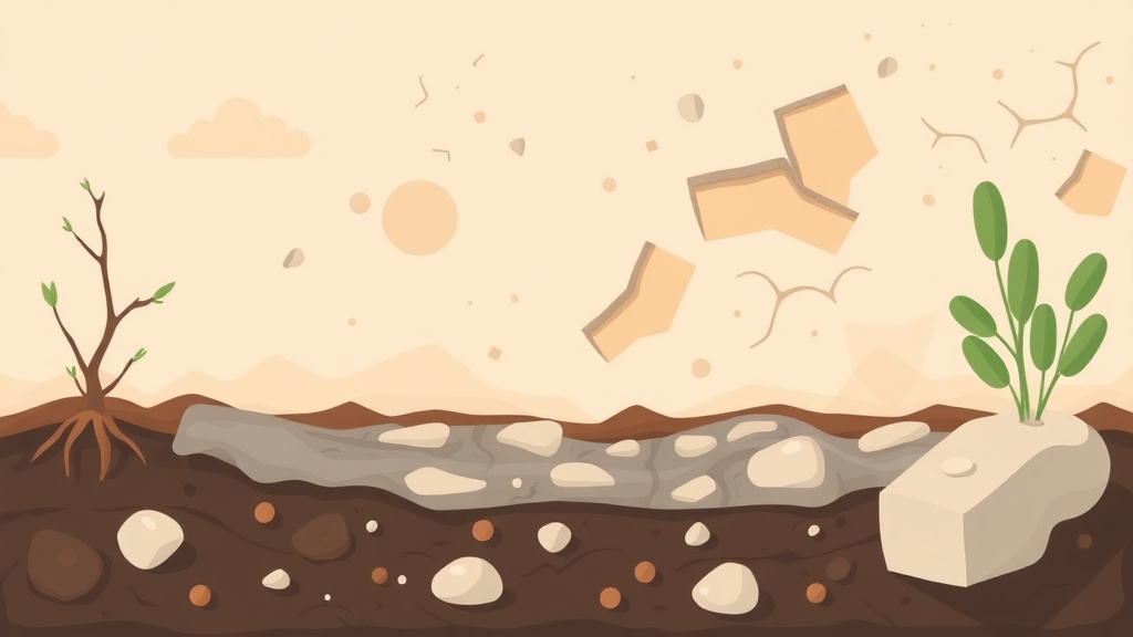 Illustration showing key concepts related to clay soil properties and mold prevention