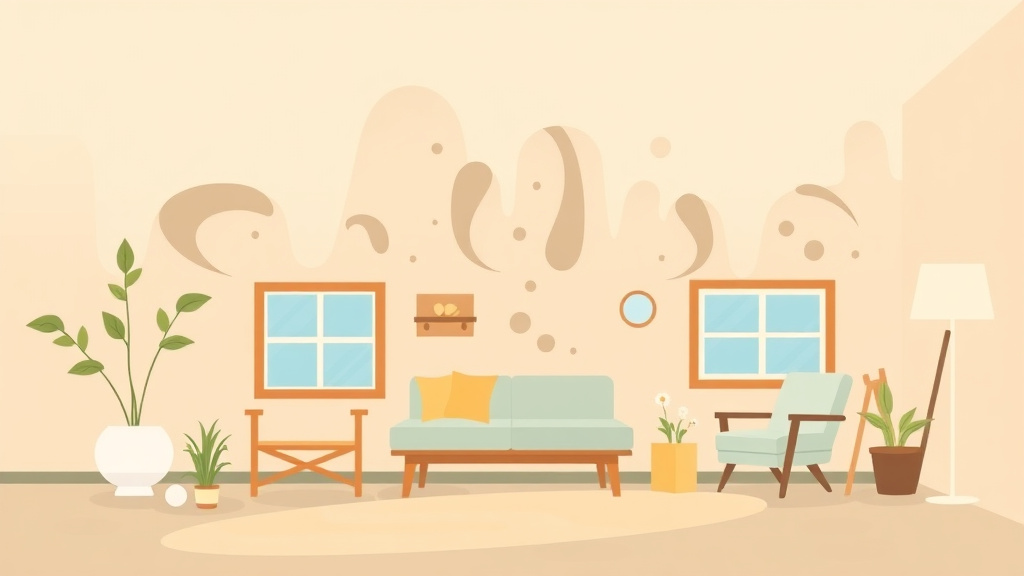 Illustration showing key concepts related to mold prevention for coastal rental properties
