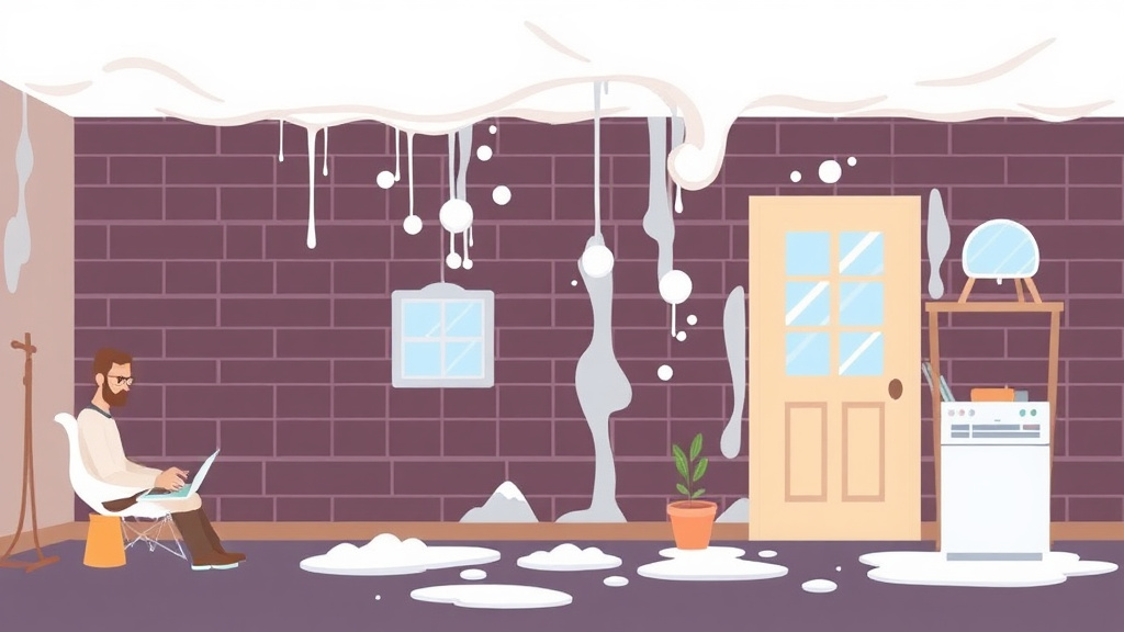 Illustration showing key concepts related to mold prevention in cold climate rentals