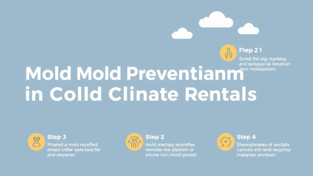 Visual guide for practical steps in mold prevention in cold climate rentals
