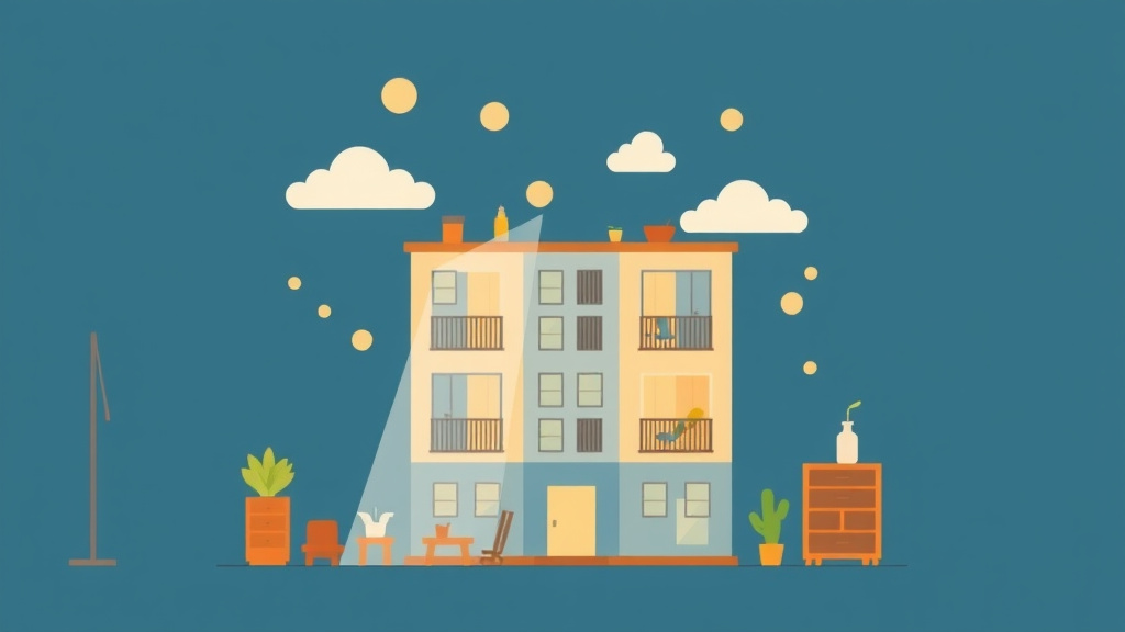 Illustration showing key concepts related to common area mold prevention in multi-unit buildings