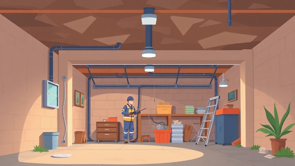 Illustration showing key concepts related to converted garage mold prevention