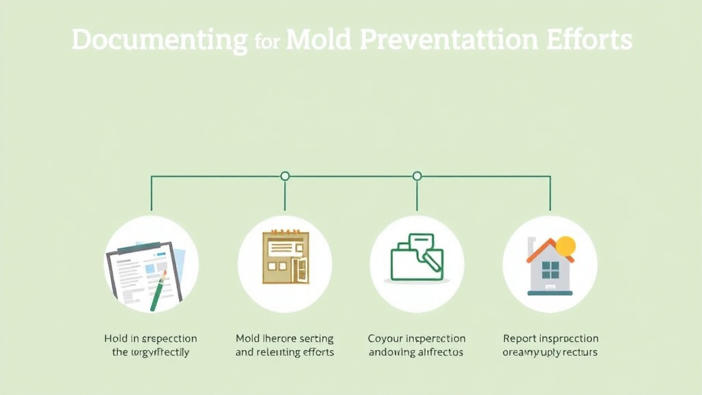 Visual guide for practical steps in documenting your mold prevention efforts