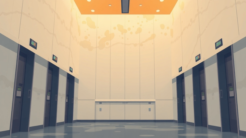 Illustration showing key concepts related to elevator shaft moisture and mold prevention