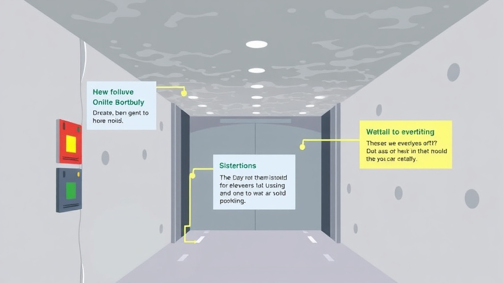 Visual guide for practical steps in elevator shaft moisture and mold prevention