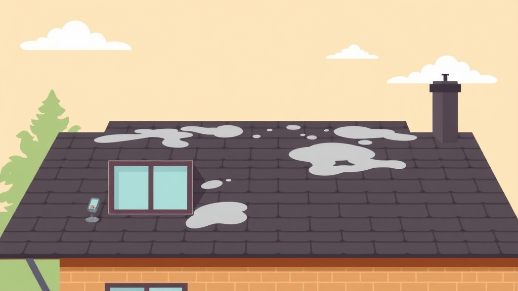 Illustration showing key concepts related to flat roof mold prevention for rental properties