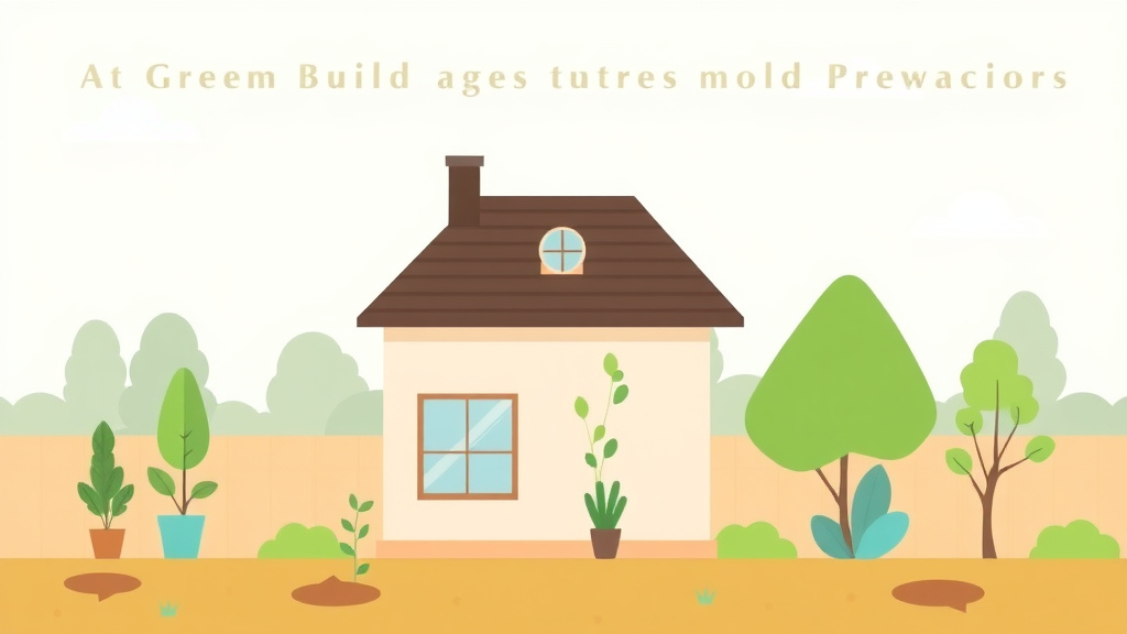 Illustration showing key concepts related to green building practices that prevent mold