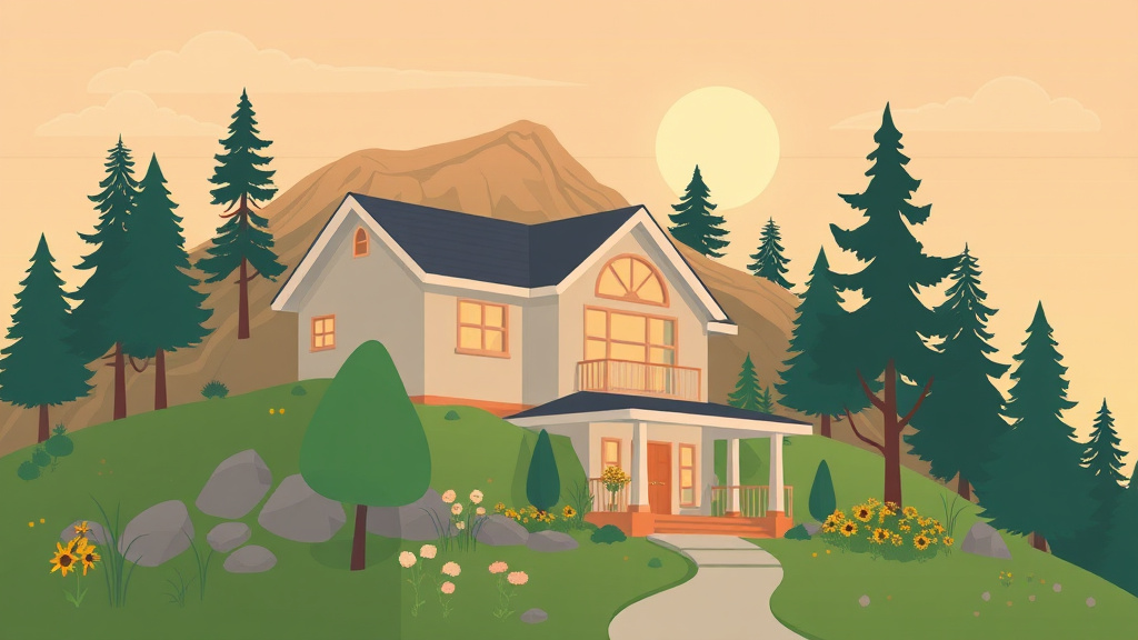 Illustration showing key concepts related to hillside property mold prevention