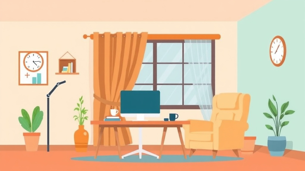 Illustration showing key concepts related to home office mold prevention