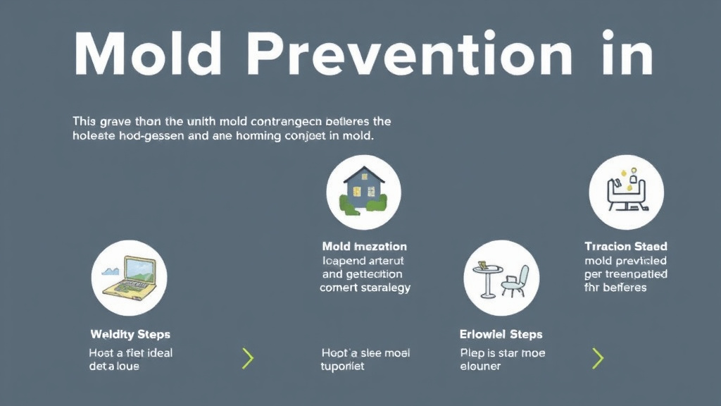 Visual guide for practical steps in mold prevention in humid climate rentals