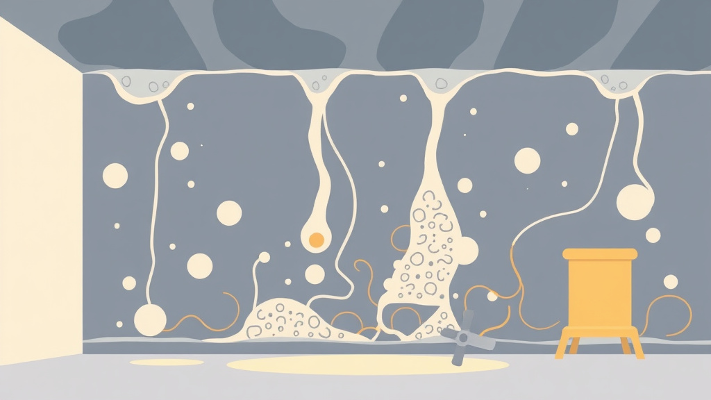 Illustration showing key concepts related to finding and fixing insulation gaps that cause mold