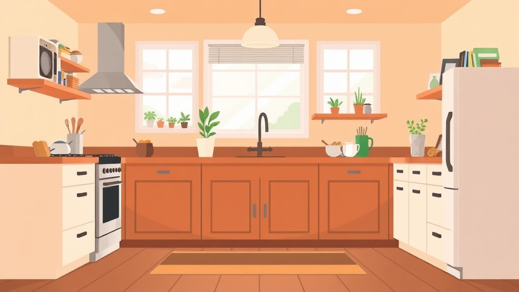 Illustration showing key concepts related to kitchen remodel mold prevention for landlords