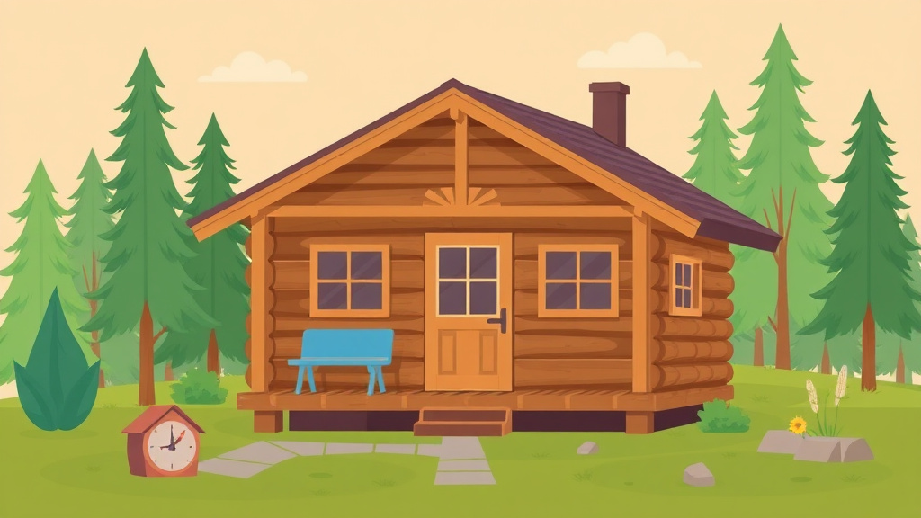 Illustration showing key concepts related to log cabin rental mold prevention