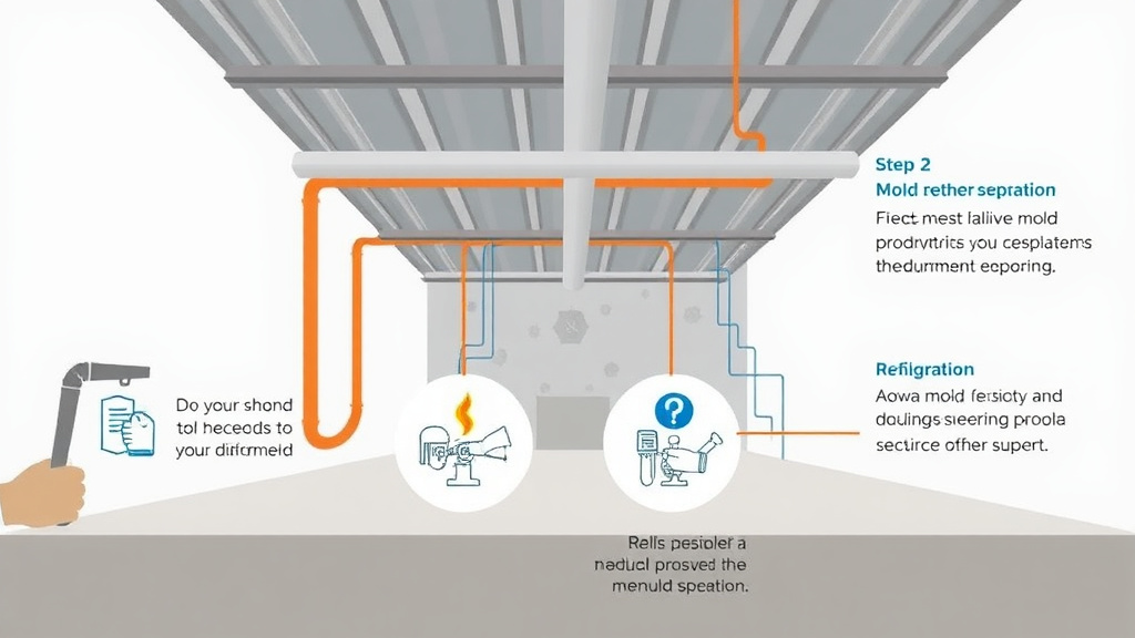 Visual guide for practical steps in metal building mold prevention