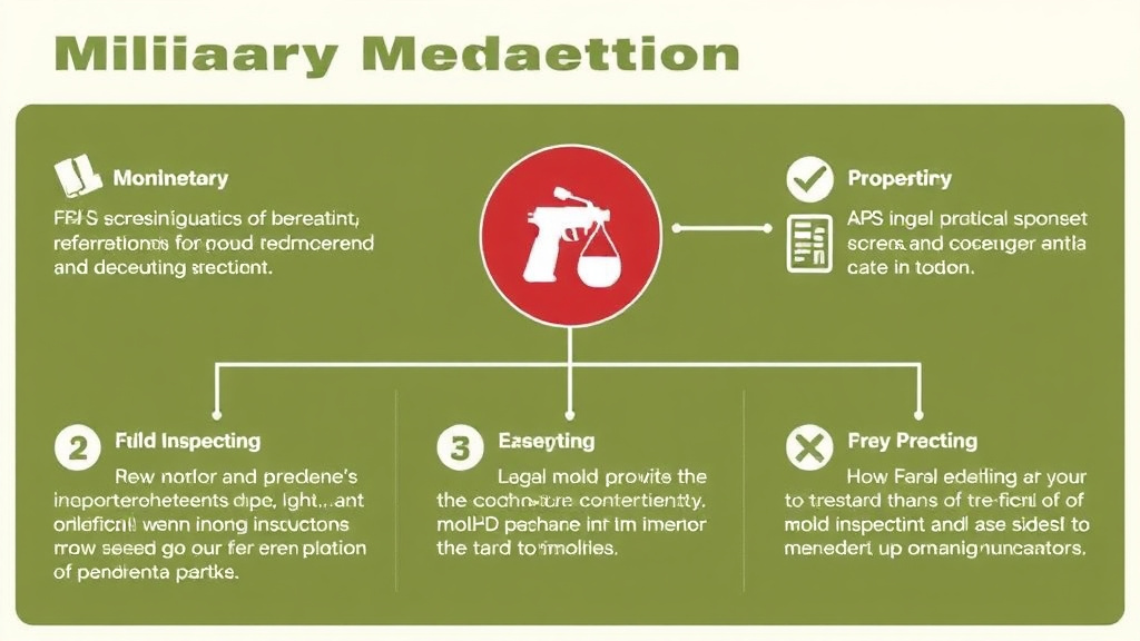 Visual guide for practical steps in military housing mold prevention