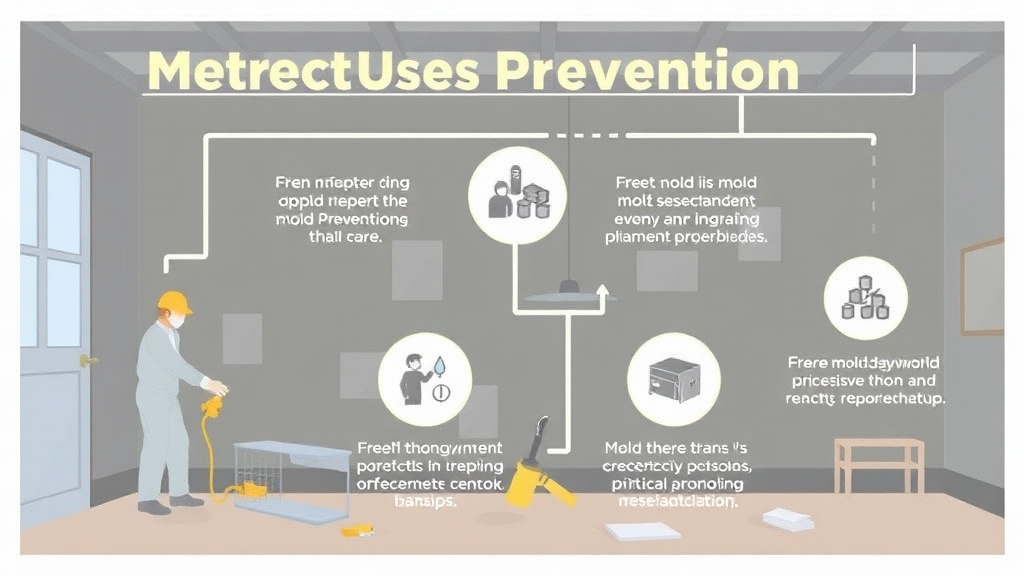 Visual guide for practical steps in mixed-use building mold prevention