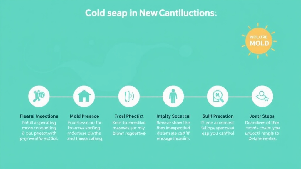 Visual guide for practical steps in mold prevention during new construction