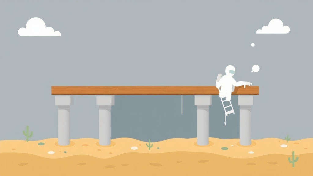 Illustration showing key concepts related to mold prevention on pier and beam foundations
