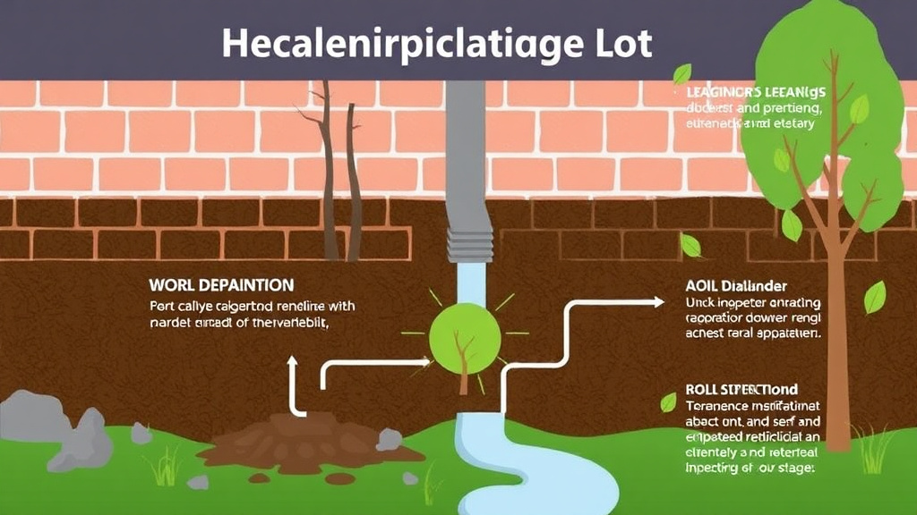 Visual guide for practical steps in poor drainage lot mold prevention