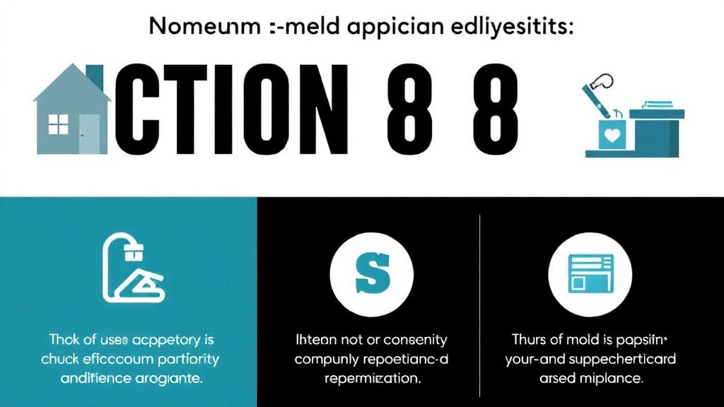 Visual guide for practical steps in section 8 housing mold compliance and prevention