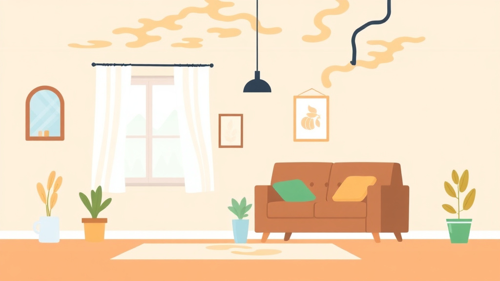 Illustration showing key concepts related to short-term rental mold prevention