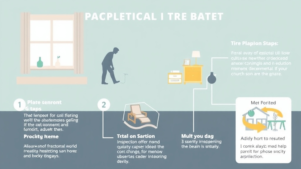 Visual guide for practical steps in short-term rental mold prevention