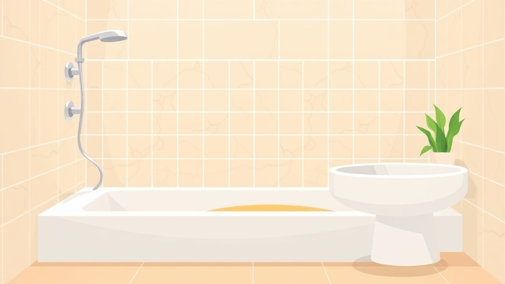 Illustration showing key concepts related to shower grout and tile maintenance for mold prevention