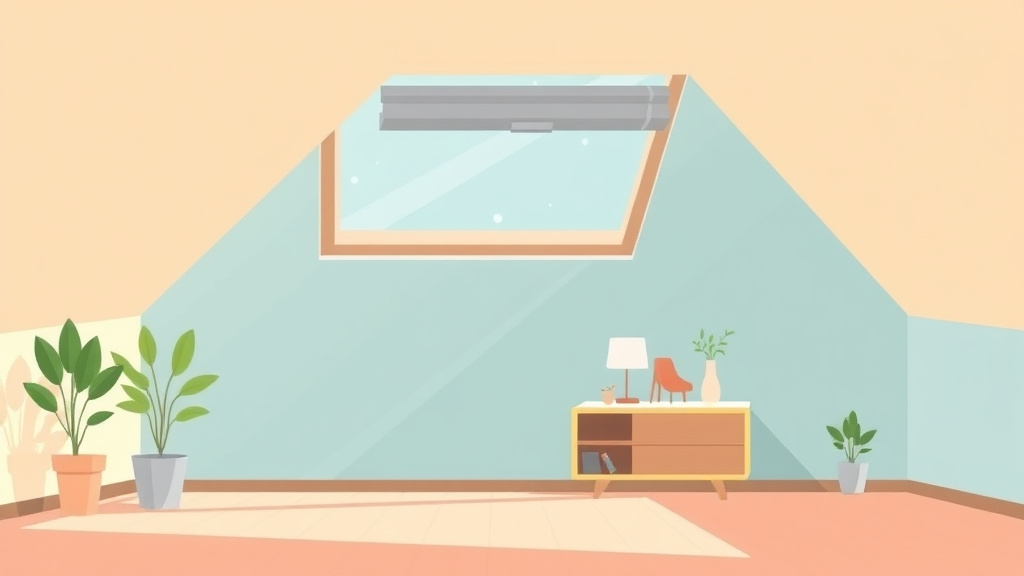 Illustration showing key concepts related to skylight mold prevention in rental properties