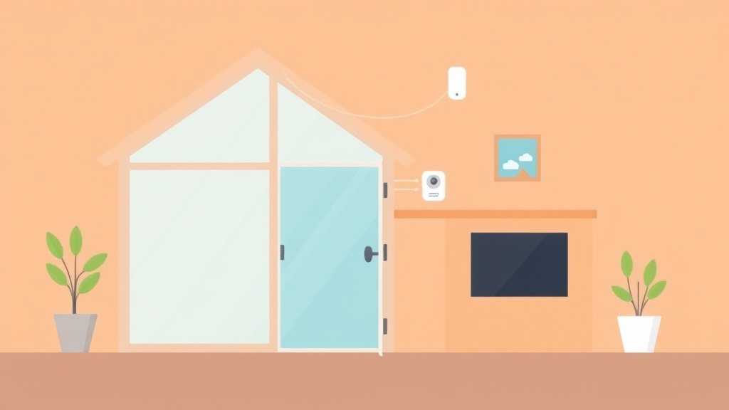 Illustration showing key concepts related to smart home sensors for mold prevention