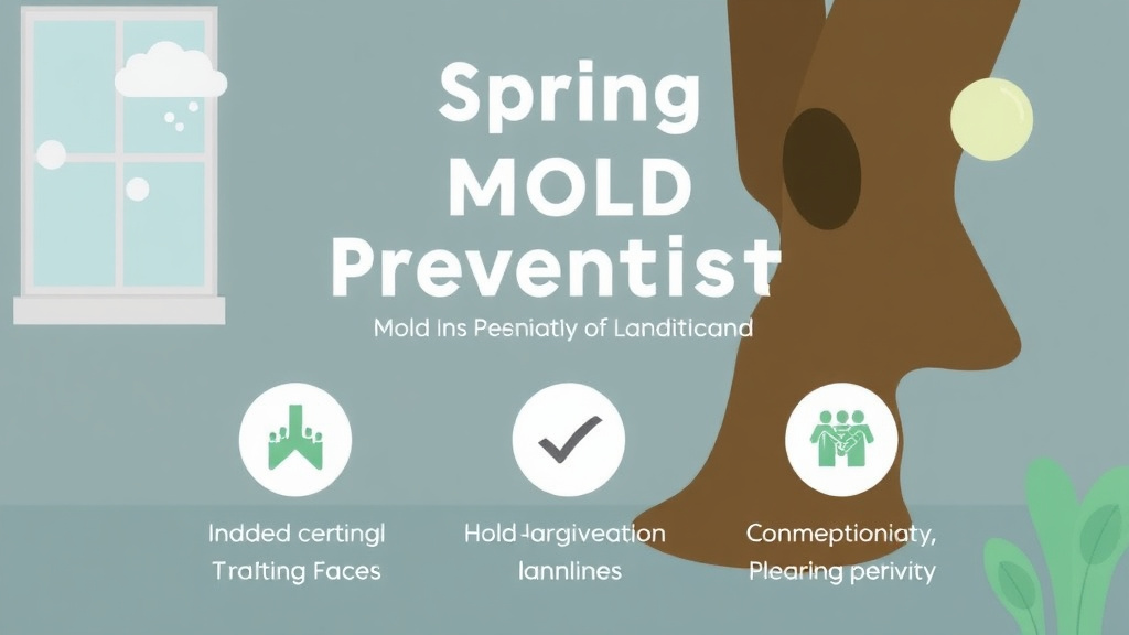 Visual guide for practical steps in spring mold prevention checklist for landlords